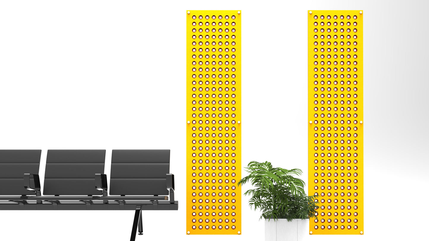 2x8 Acoustic Wall Panel - Squares in Circles