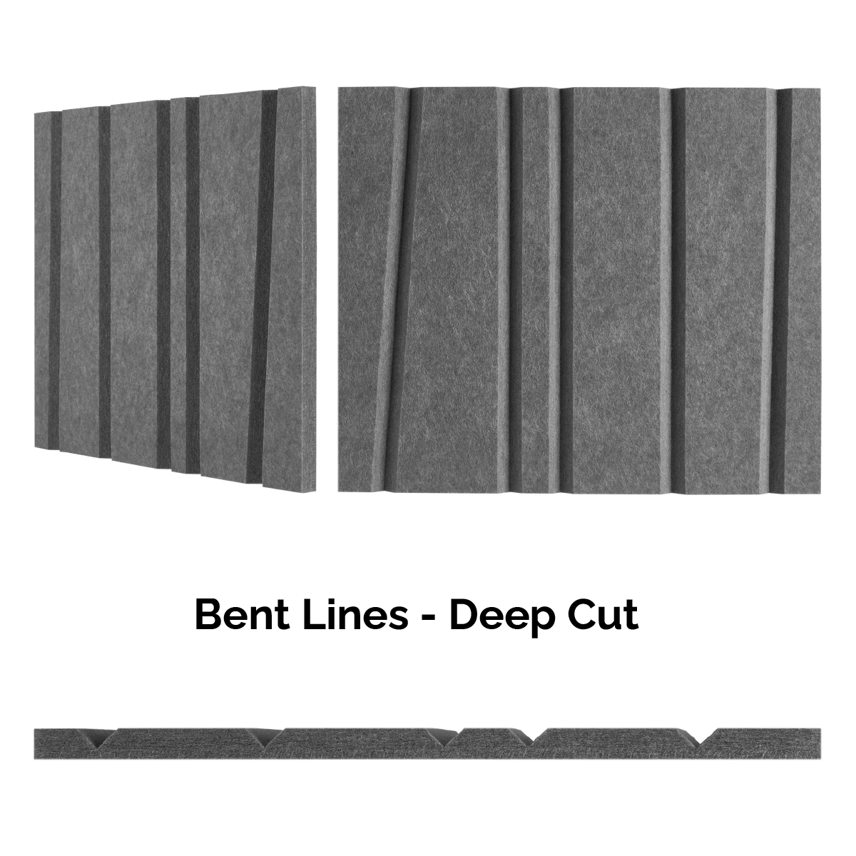 4x9 Acoustic Wall Covering - Bent Lines