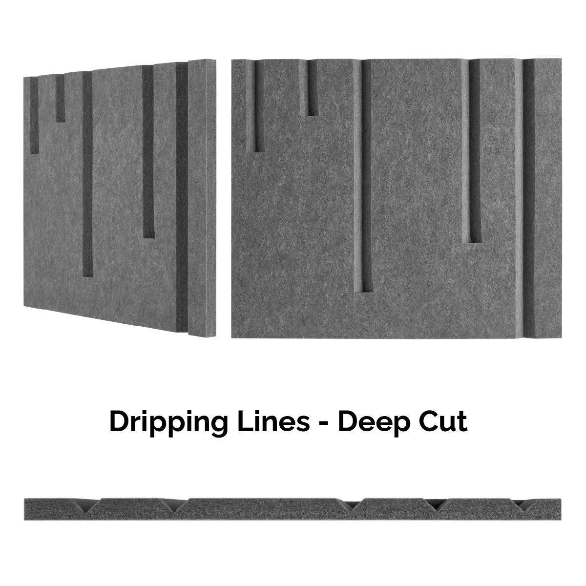 4x8 Acoustic Wall Covering - Dripping Lines