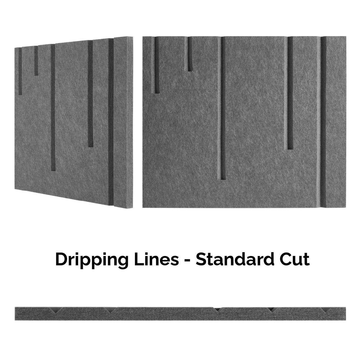 4x9 Acoustic Wall Covering - Dripping Lines