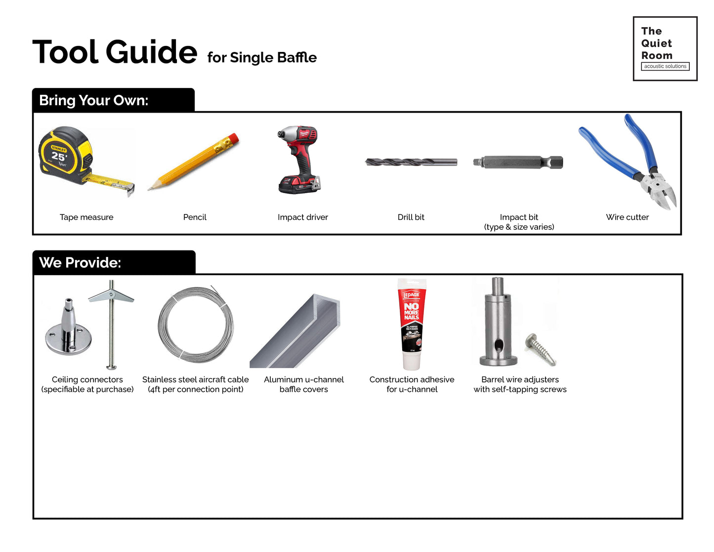 Acoustic Single Baffle - Slanted