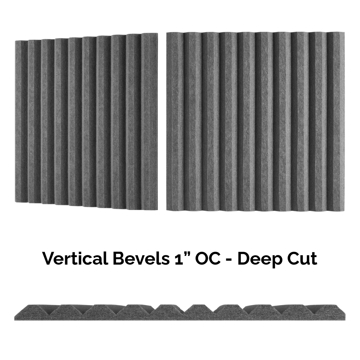 4x9 Acoustic Wall Covering - Vertical Bevels