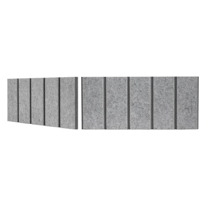 4" Vertical bevels - 2 Tone - Acoustic Wallcovering