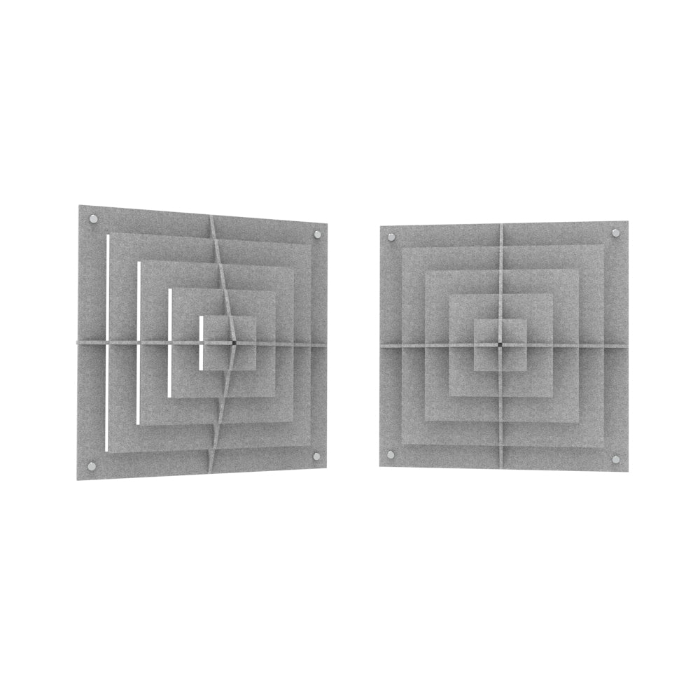 Wall Panel Diffuser Acoustic 3D Wall Panel - Square Diffuser – The Quiet Room USA Inc.