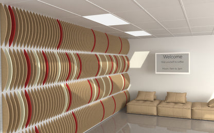 Acoustic 3D Wall Panel - Crescent Wall