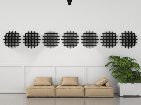 Acoustic 3D Wall Panel - Dome Diffuser 30"x30"x10"