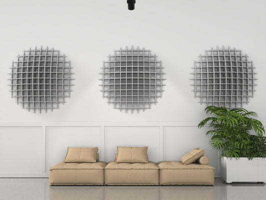 Acoustic 3D Wall Panel - Dome Diffuser 60"x60"x10"