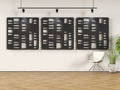 4x4 Acoustic Wall Panel - Abandoned Fence