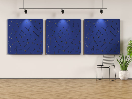 4x4 Acoustic Wall Panel - Light Nodes