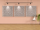 4x4 Acoustic Wall Panel - Vintage Grid