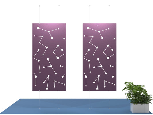 4x8 Acoustic Room Divider - Light Show