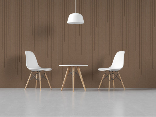 4x9 Acoustic Wall Covering - Dripping Lines