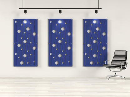 4x8 Acoustic Wall Panel - Descending Circles