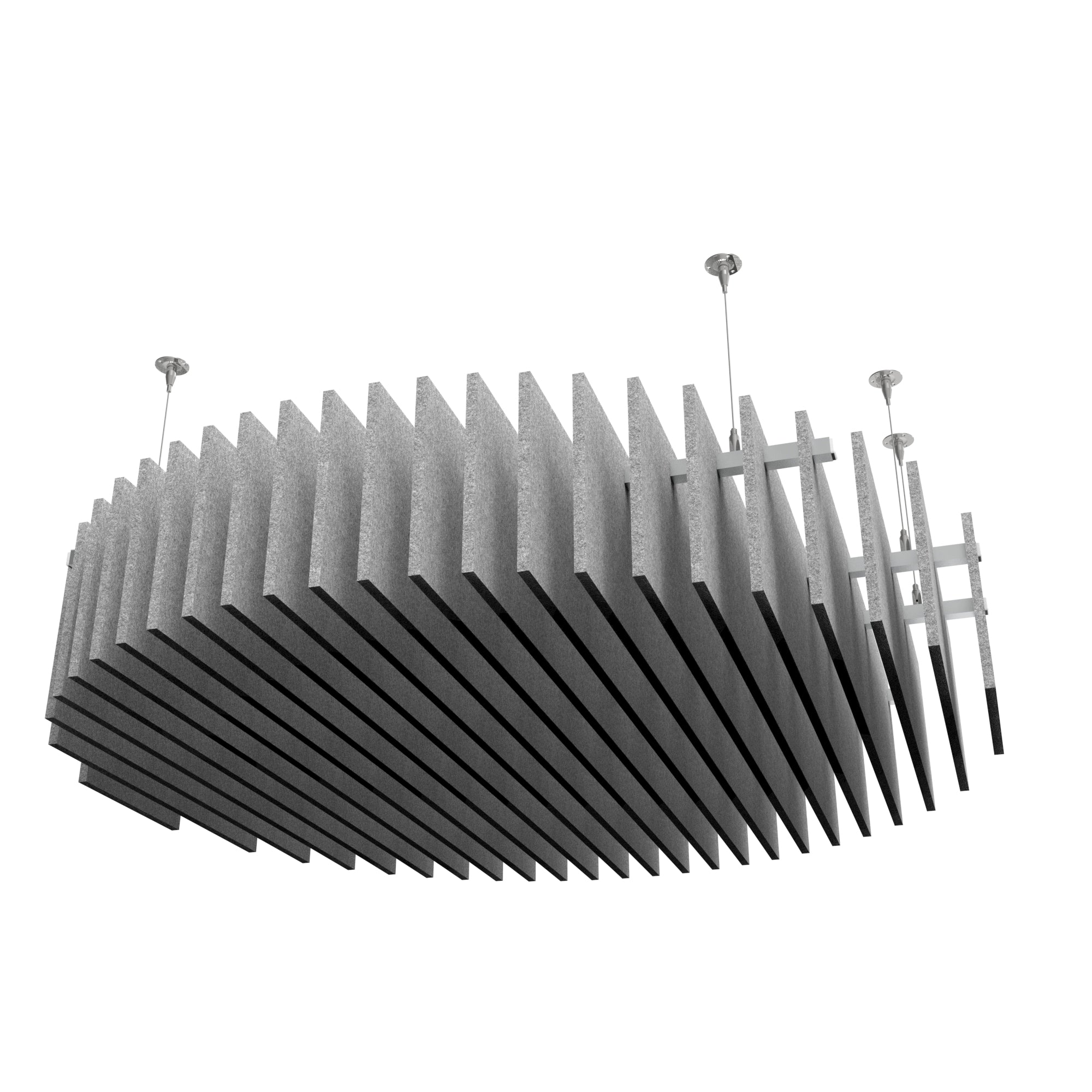 Baffle Collage Acoustic Ceiling Baffle Assemblies – The Quiet Room USA Inc.