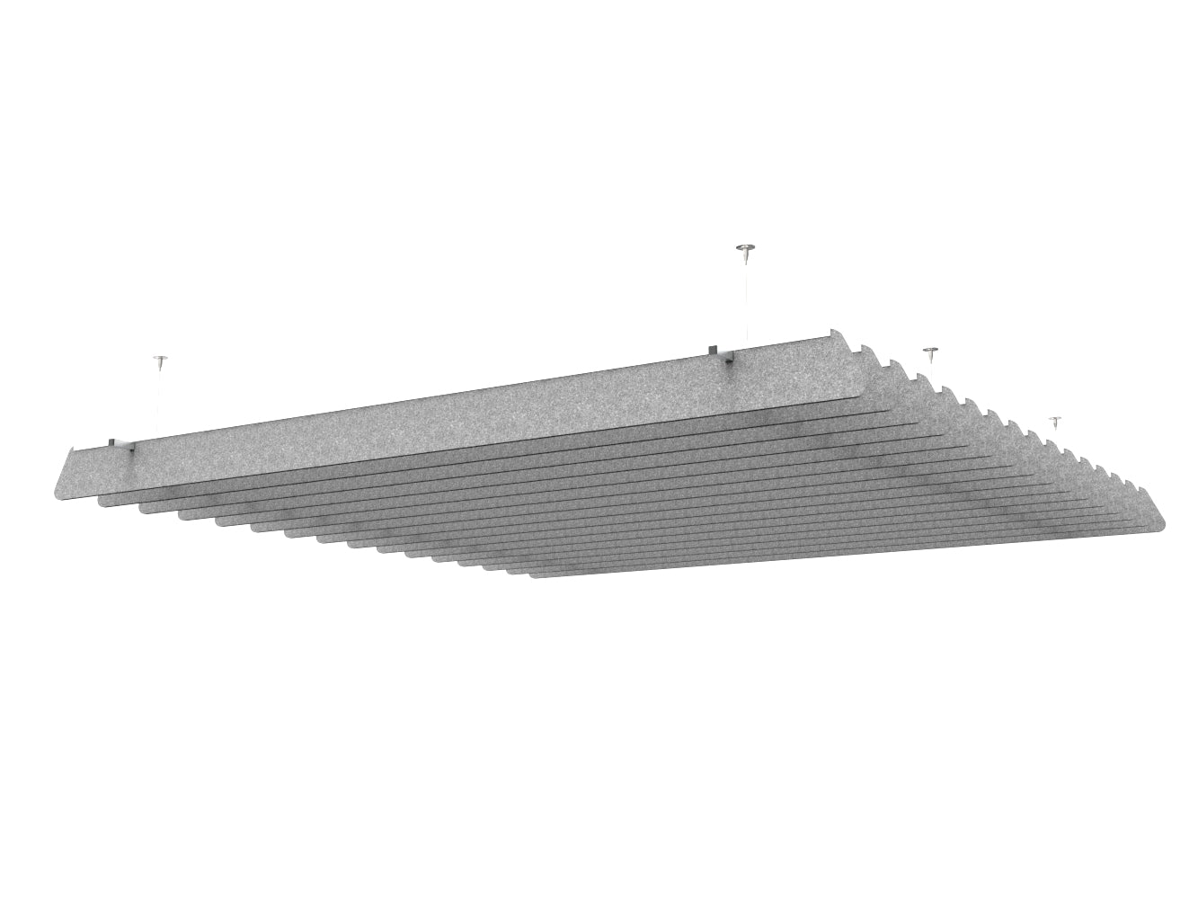 Acoustic Tapered Baffle Assembly 6" High x 8'x8'