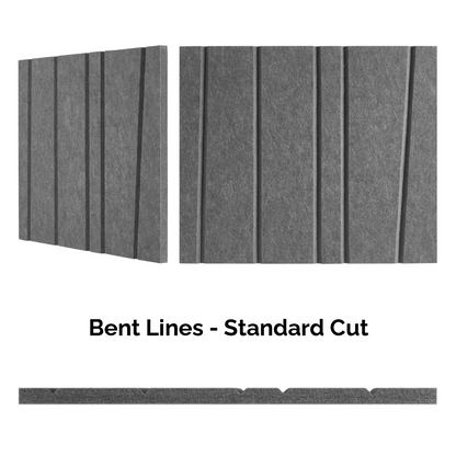 4x9 Acoustic Wall Covering - Bent Lines