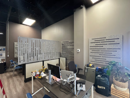 4x8 Acoustic Room Divider - Symmetrical Circles