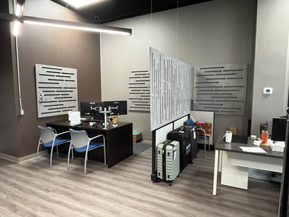 4x8 Acoustic Room Divider - Symmetrical Circles