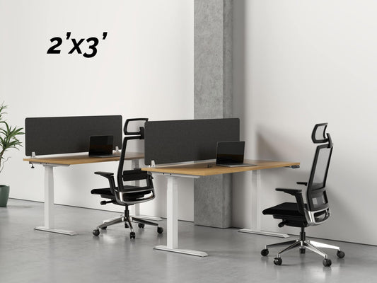 Acoustic Desk Divider Pack - Mounted 2x3
