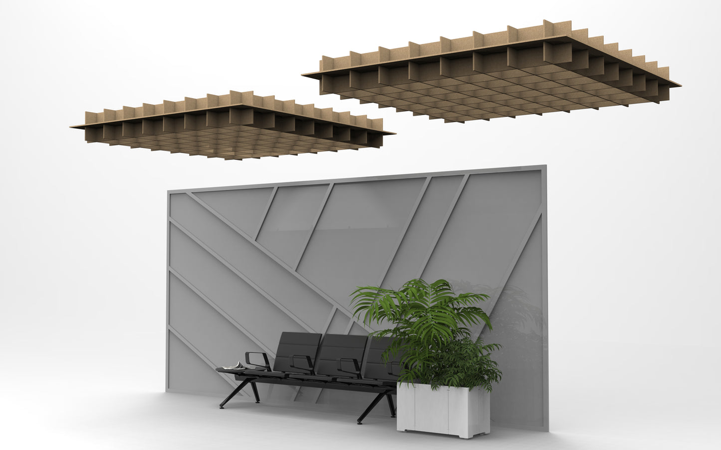 Acoustic Grid 12" High x 8'x8'