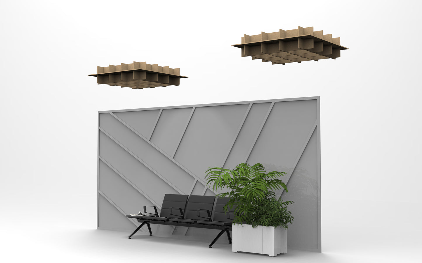 Acoustic Grid 12" High x 4'x4'