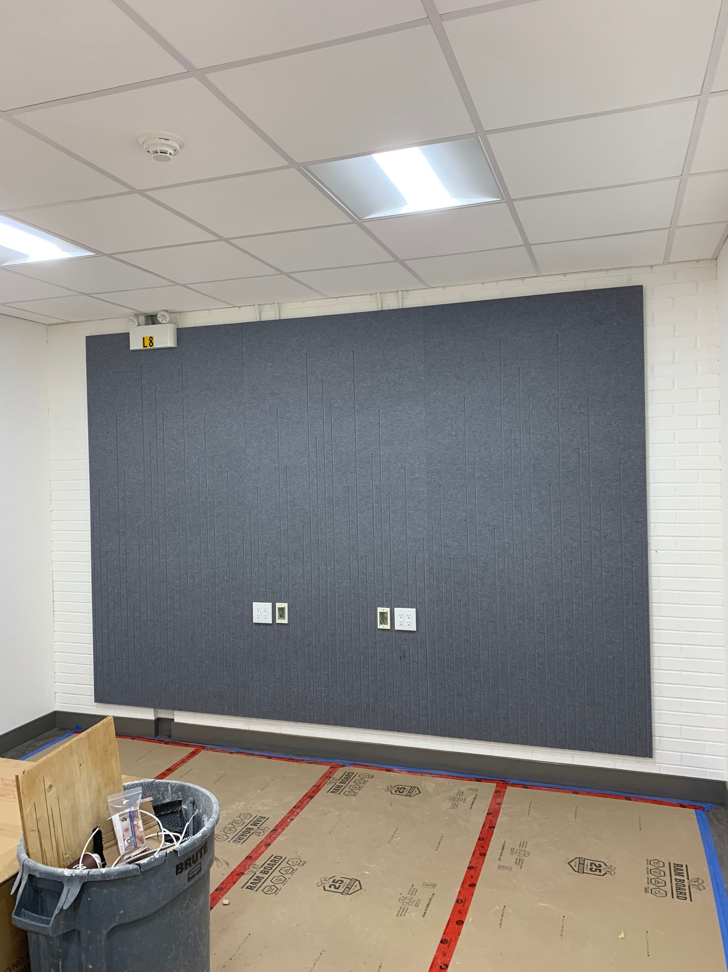 4x8 Acoustic Wall Covering - Beveled Rectangles