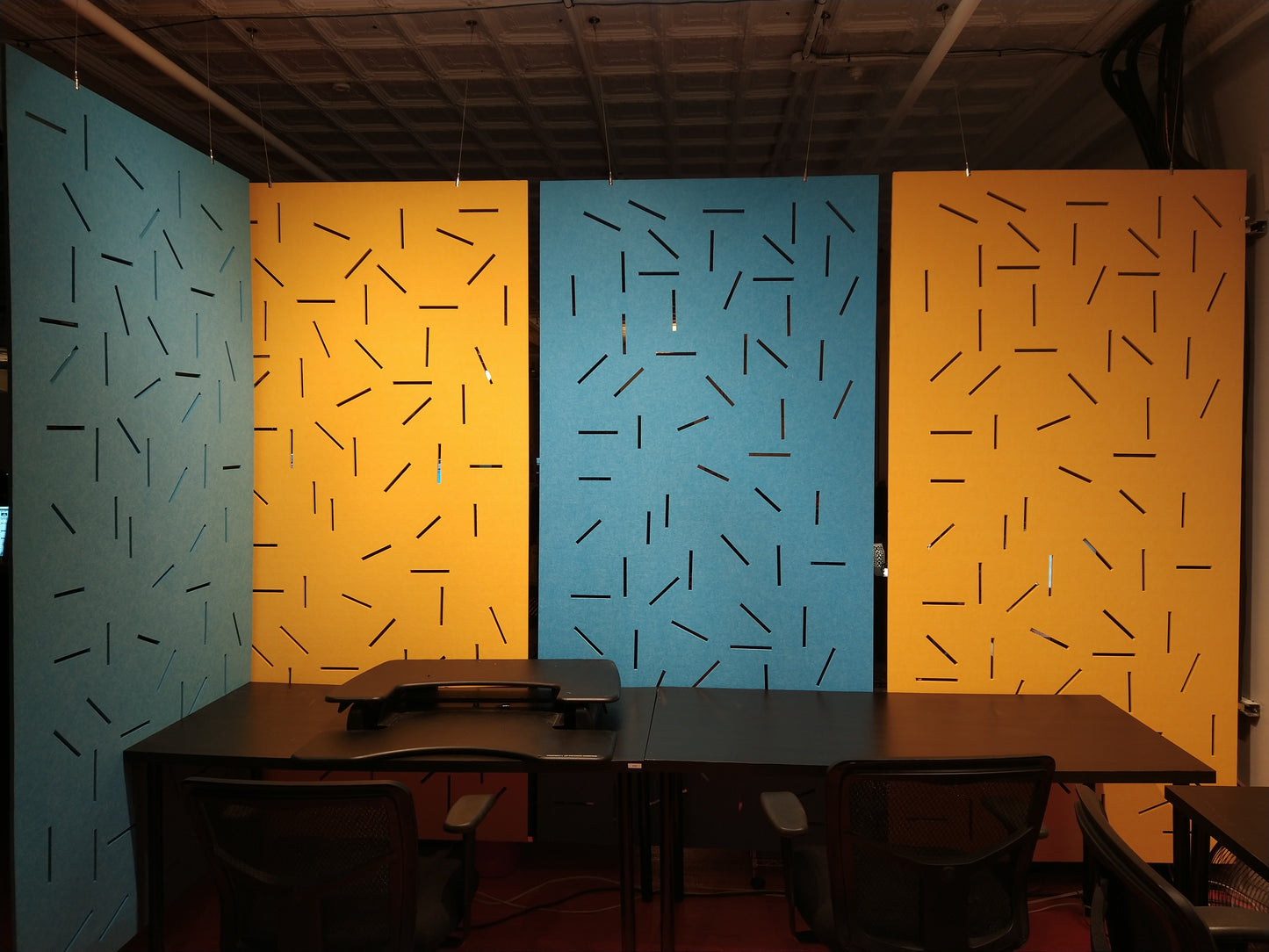 4x8 Acoustic Room Divider - Symmetrical Circles