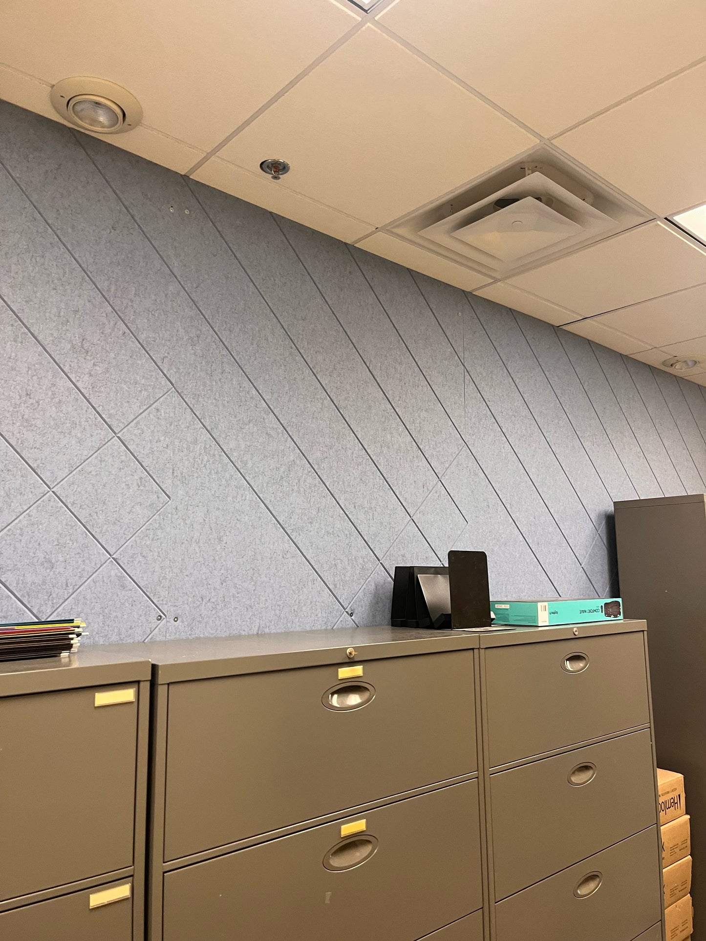 4x8 Acoustic Wall Covering - Beveled Rectangles