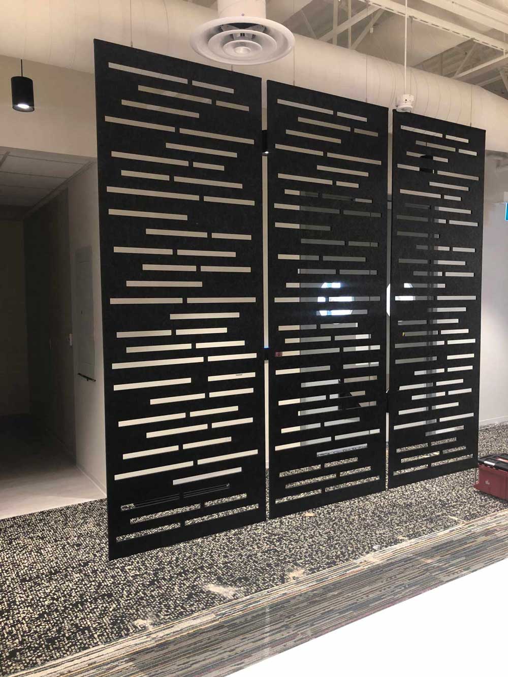 4x8 Acoustic Room Divider - Symmetrical Circles