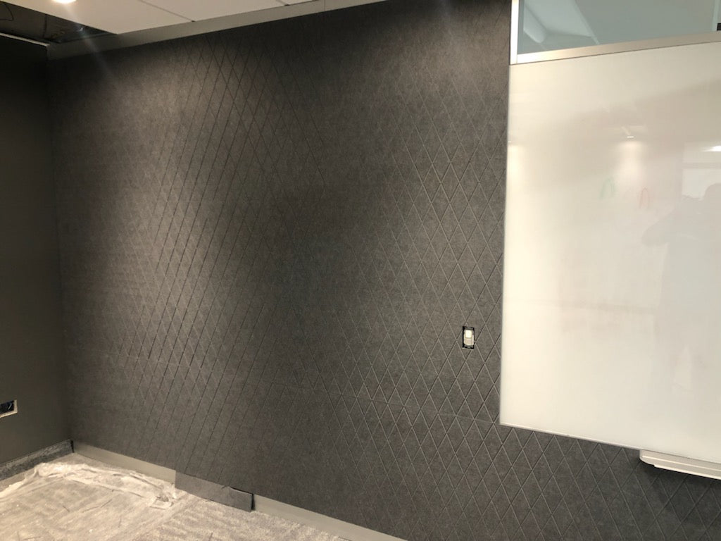 4x8 Acoustic Wall Covering - Beveled Rectangles
