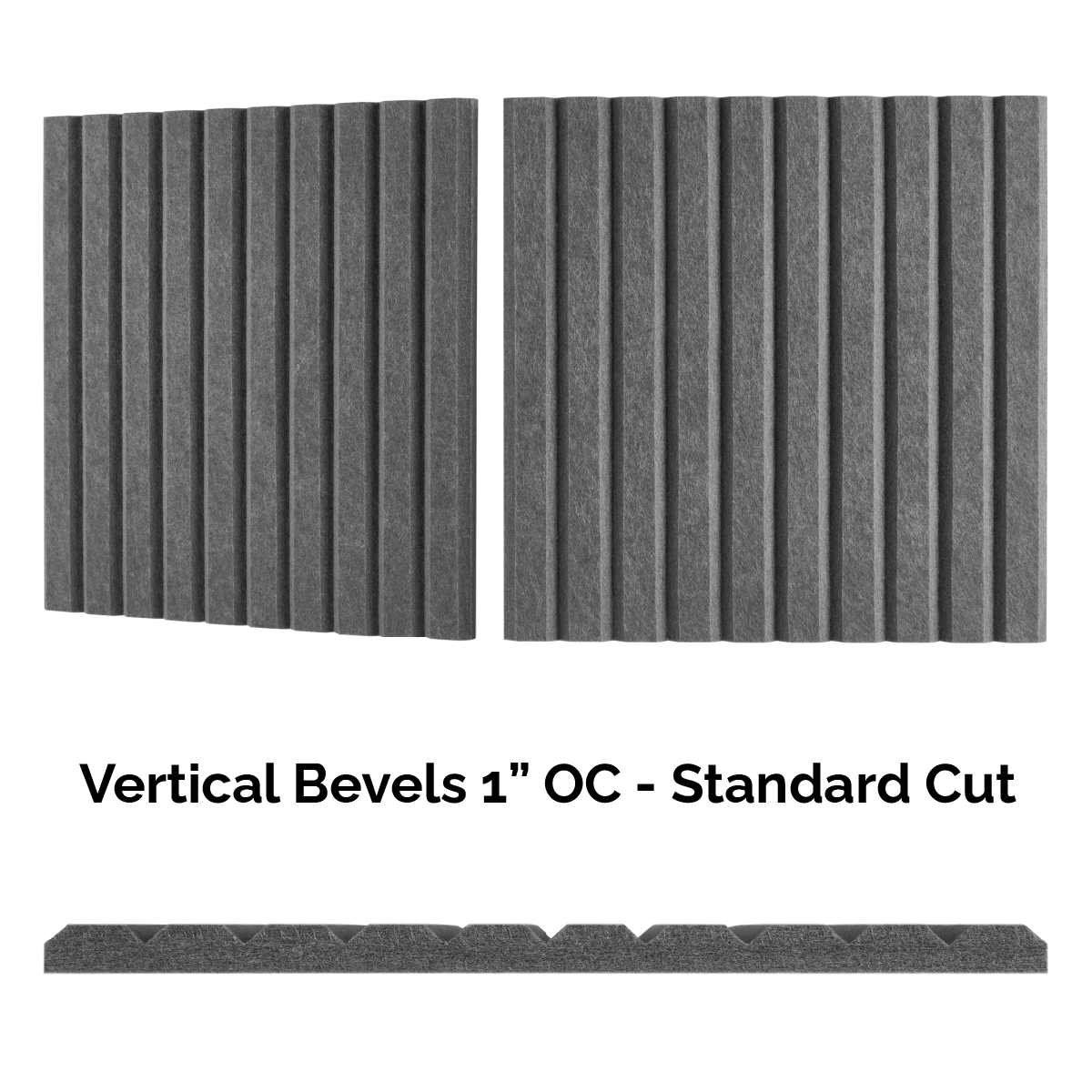 4x9 Acoustic Wall Covering - Vertical Bevels