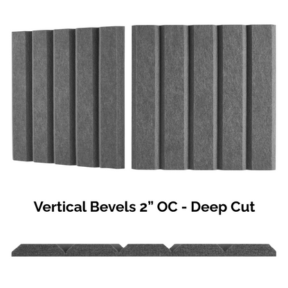 4x9 Acoustic Wall Covering - Vertical Bevels