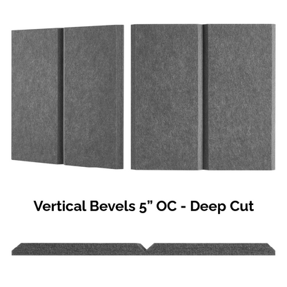 5" Vertical bevels - Acoustic Wallcovering
