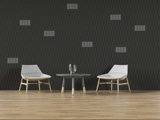 Acoustic Wall Tile - Beveled Lines