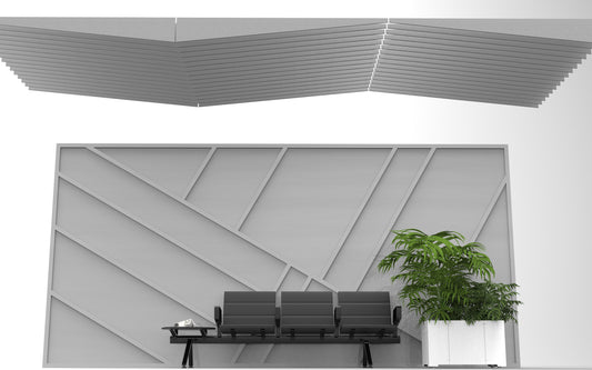 Slanted Acoustic Baffle Assembly 8'x8'