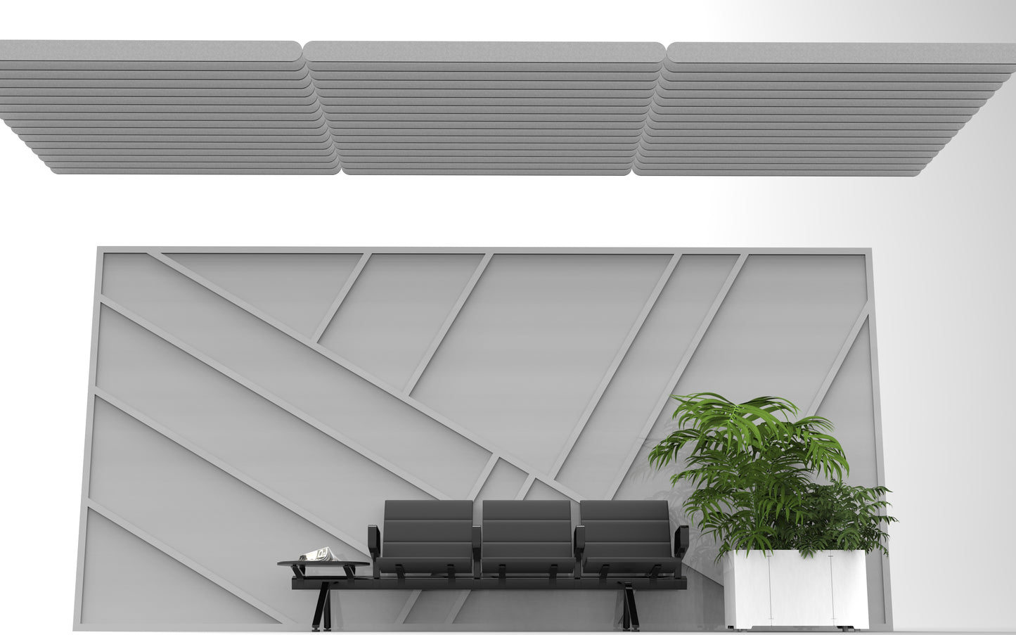 Tubular Acoustic Baffle Assembly 8'x8'
