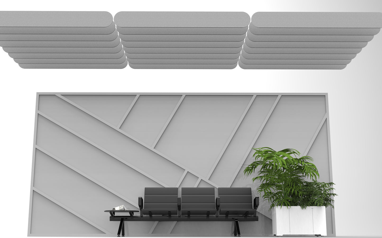 Tubular Acoustic Baffle Assembly 8'x8'