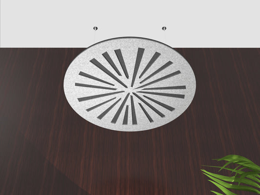 Acoustic Medallion Ceiling Cloud - Light Speed