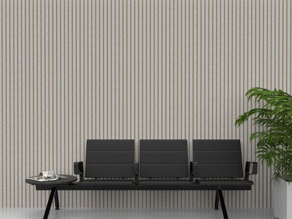 2" Vertical bevels - 2 Tone - Acoustic Wallcovering